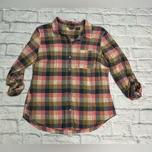 Eddie Bauer Women's Plaid Button Down Shirt